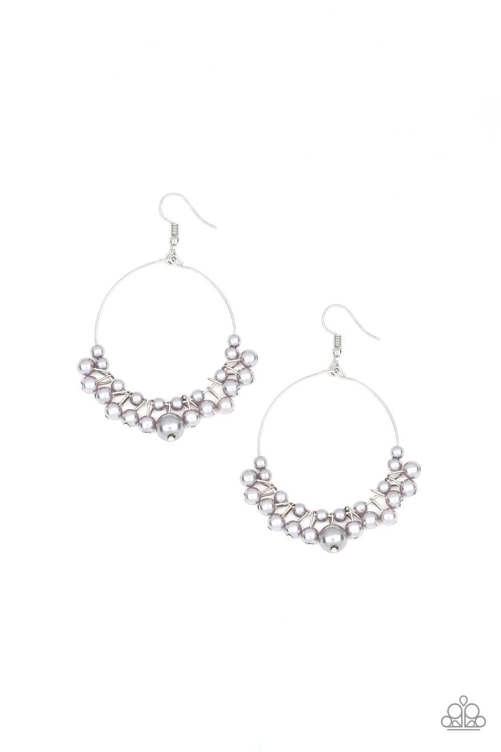 Paparazzi Earrings - The PEARL-fectionist - Silver