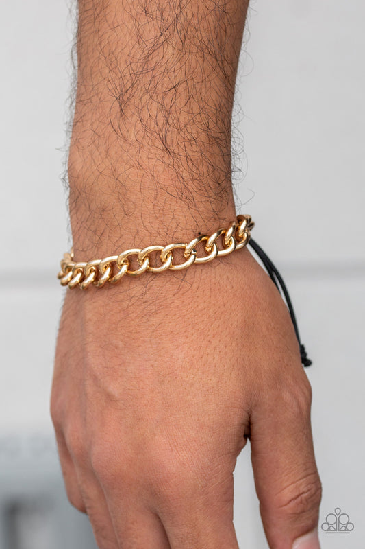 Sideline - Gold Urban Bracelet - Paparazzi