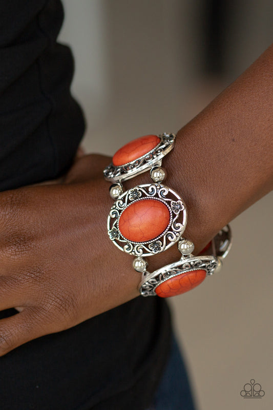 Rodeo Rancho - Orange Bracelet - Paparazzi