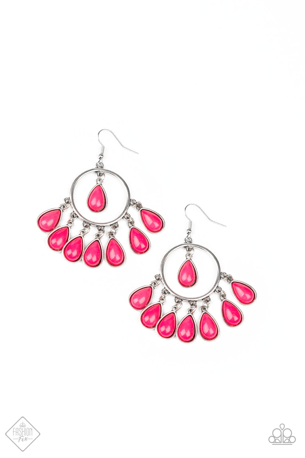 Flirty Flamboyance - Pink Earrings