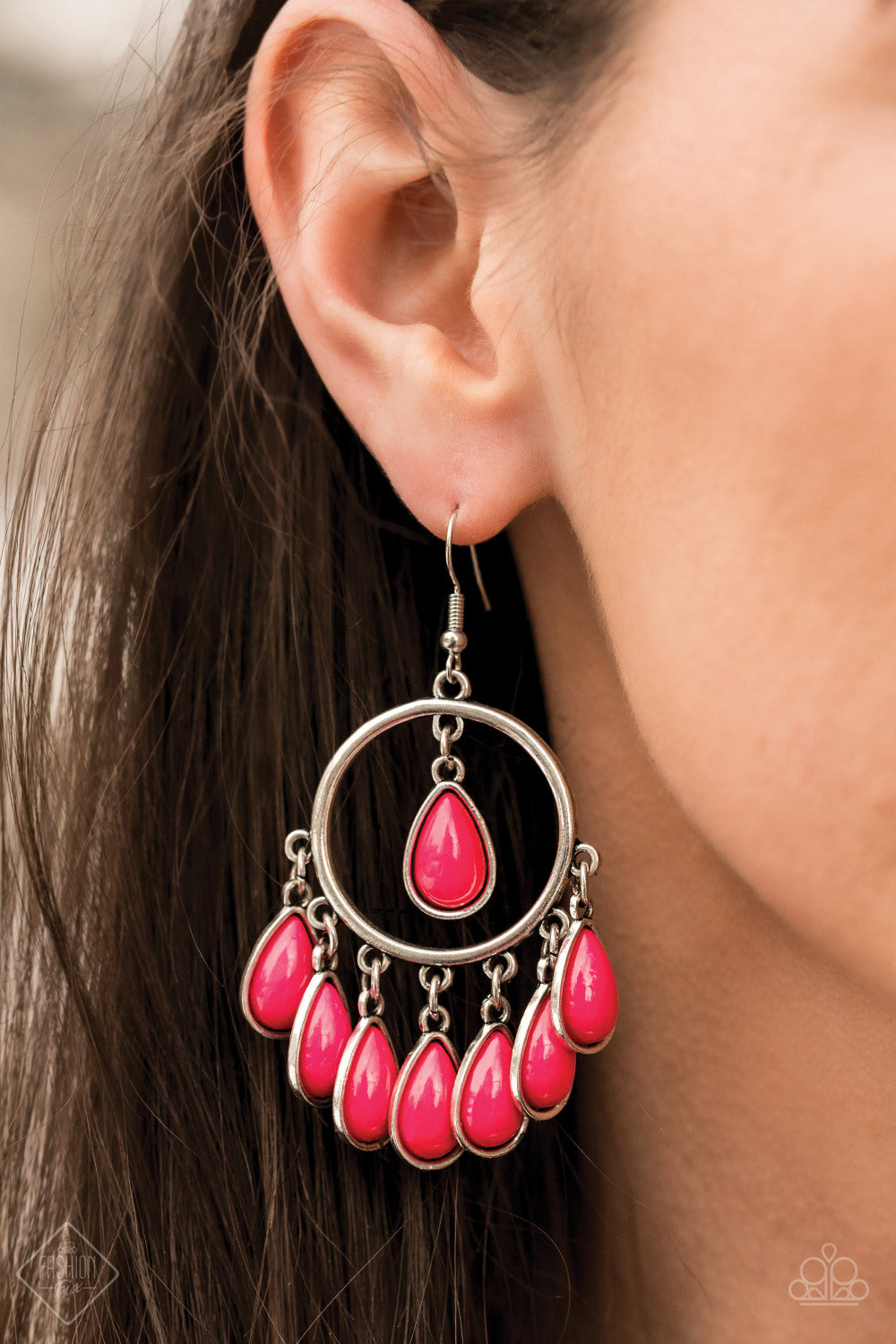 Flirty Flamboyance - Pink Earrings