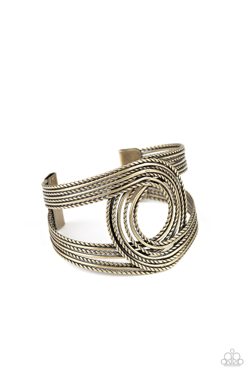 Rustic Coils - Brass Bracelet - Paparazzi