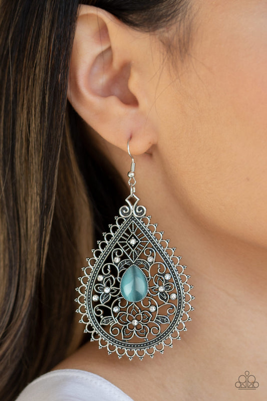 Paparazzi Eden Glow - Blue Earrings