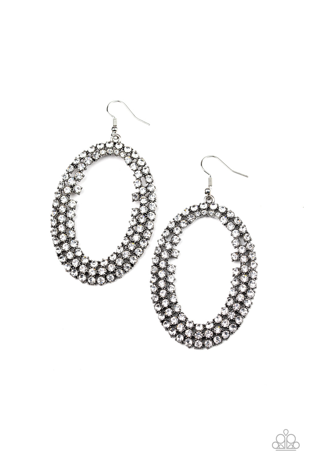 Radical Razzle - White Earrings - Paparazzi