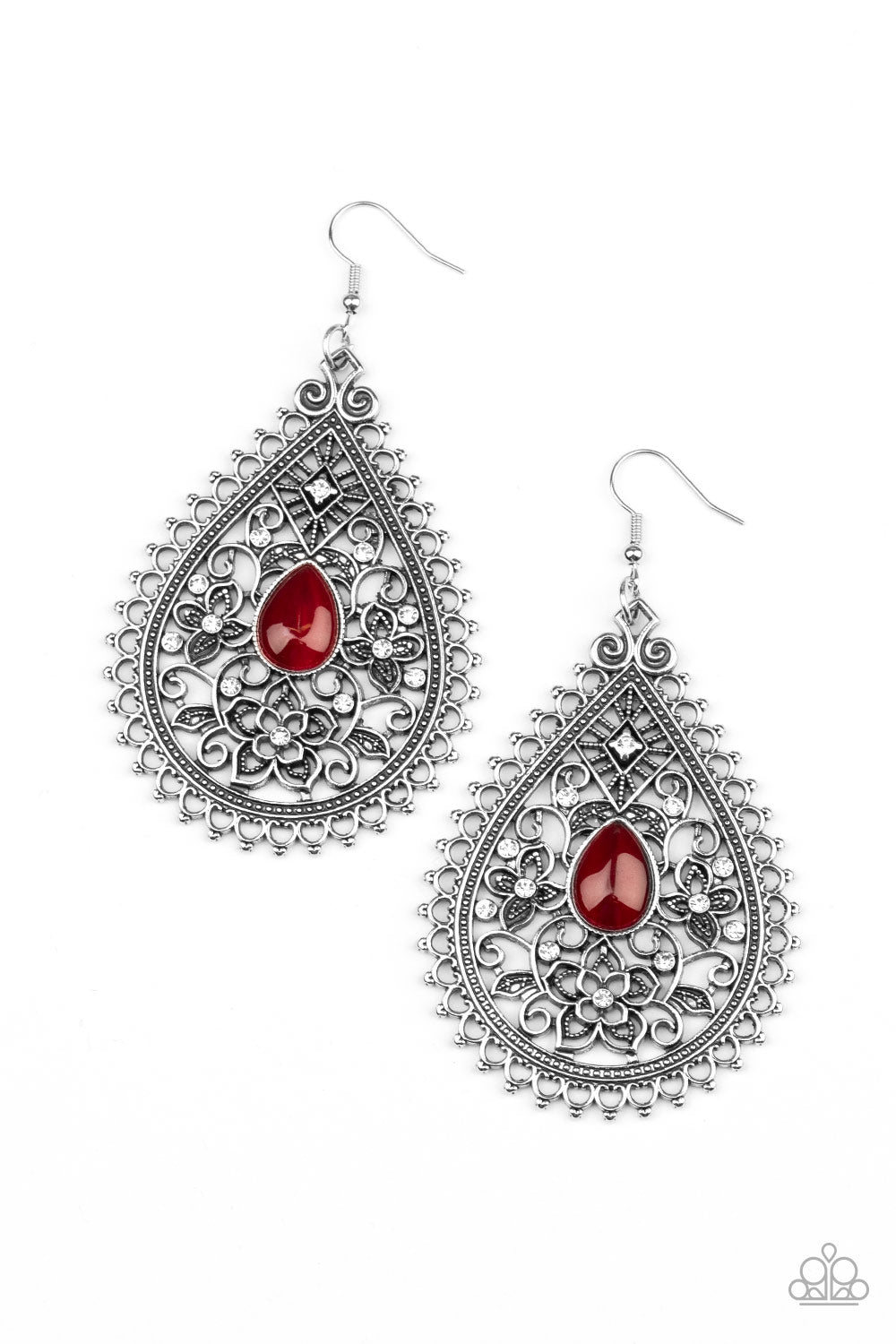 Eden Glow - Red - Paparazzi Earrings