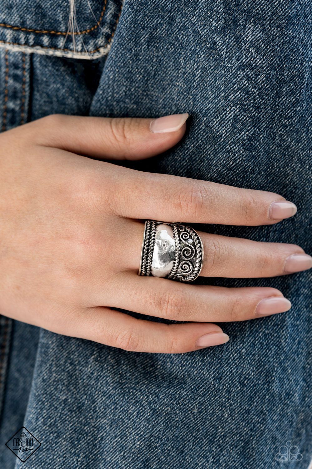 Texture Tantrum - Silver Paparazzi Ring