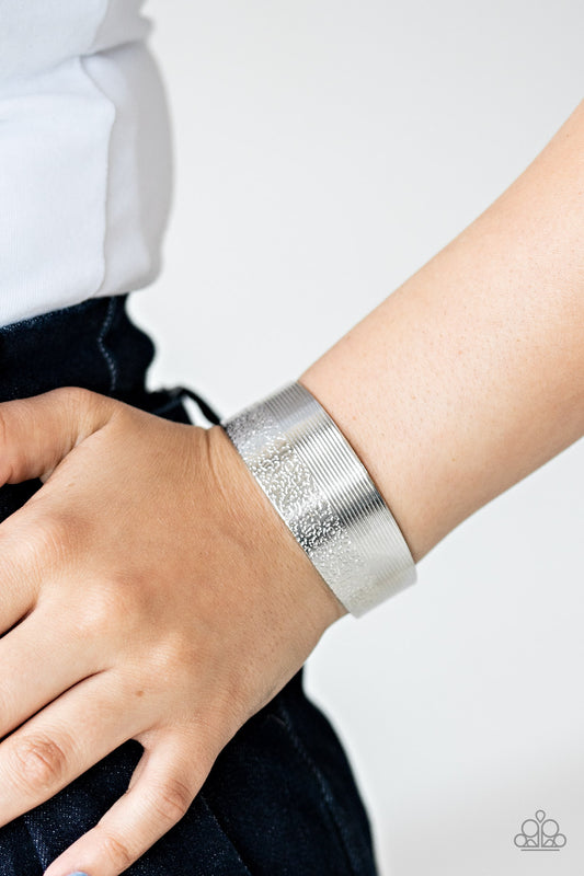 Paparazzi Mixed Vibes - Silver Cuff Bracelet
