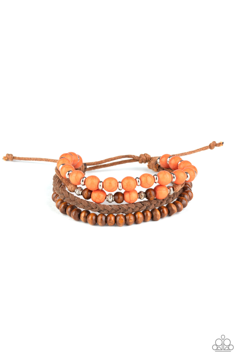 Renewable Energy - Orange Urban Bracelet-Paparazzi