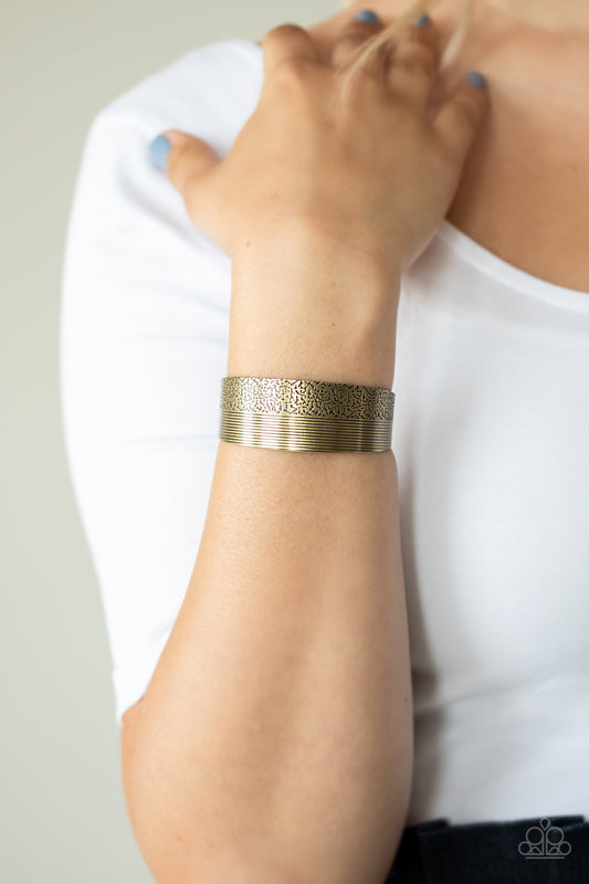 Mixed Vibes - Brass Cuff Bracelet - Paparazzi