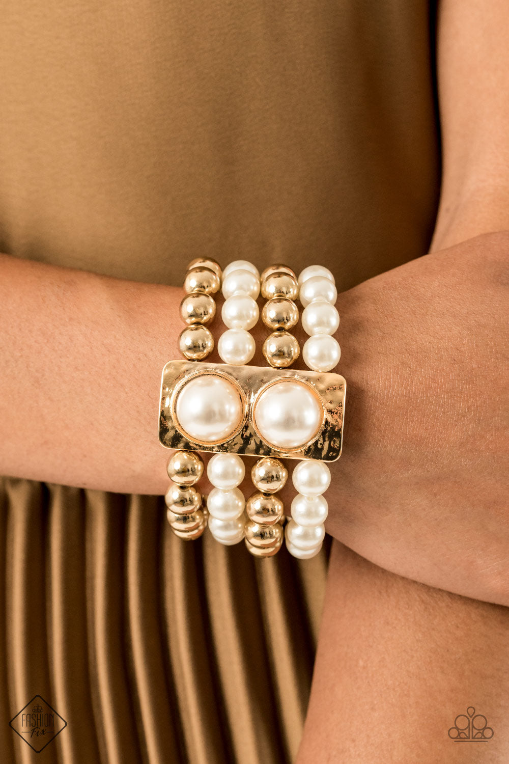 WEALTH-Conscious - Gold Paparazzi Bracelet