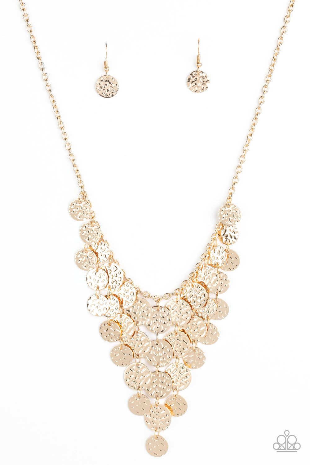 Spotlight Ready - Gold Paparazzi Necklace