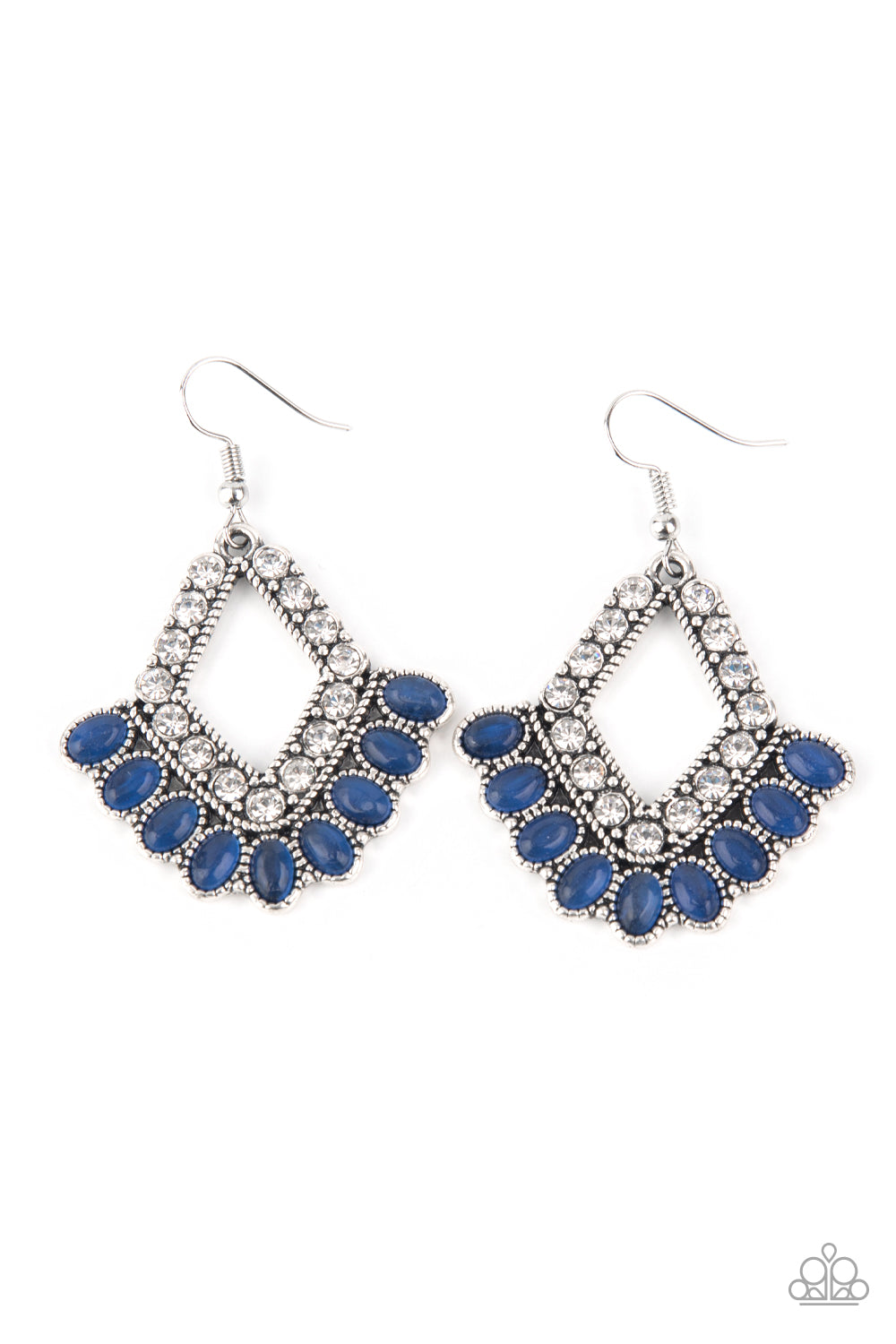 Just BEAM Happy - Blue Paparazzi Earrings