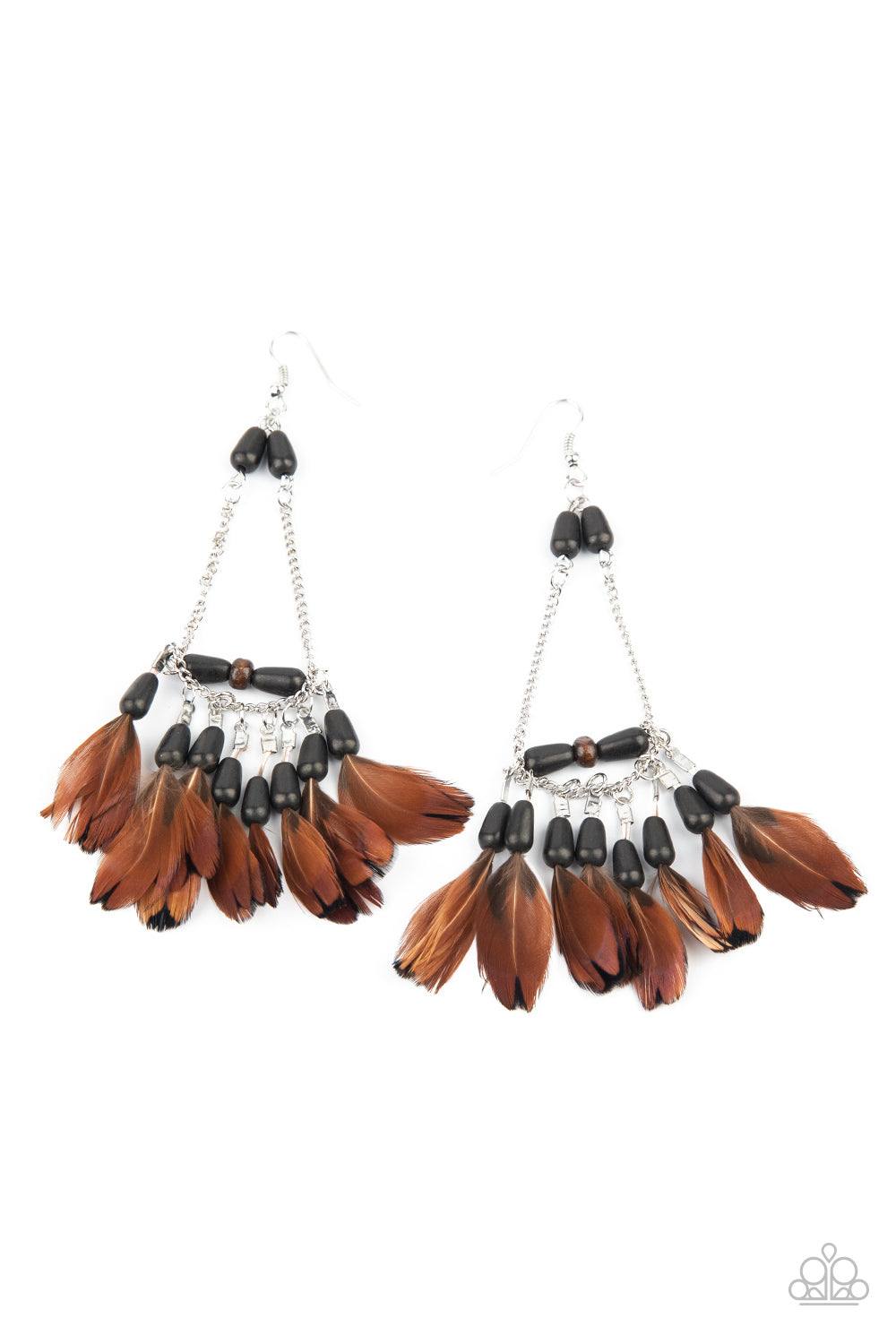 Haute Hawk - Black Earrings - Paparazzi