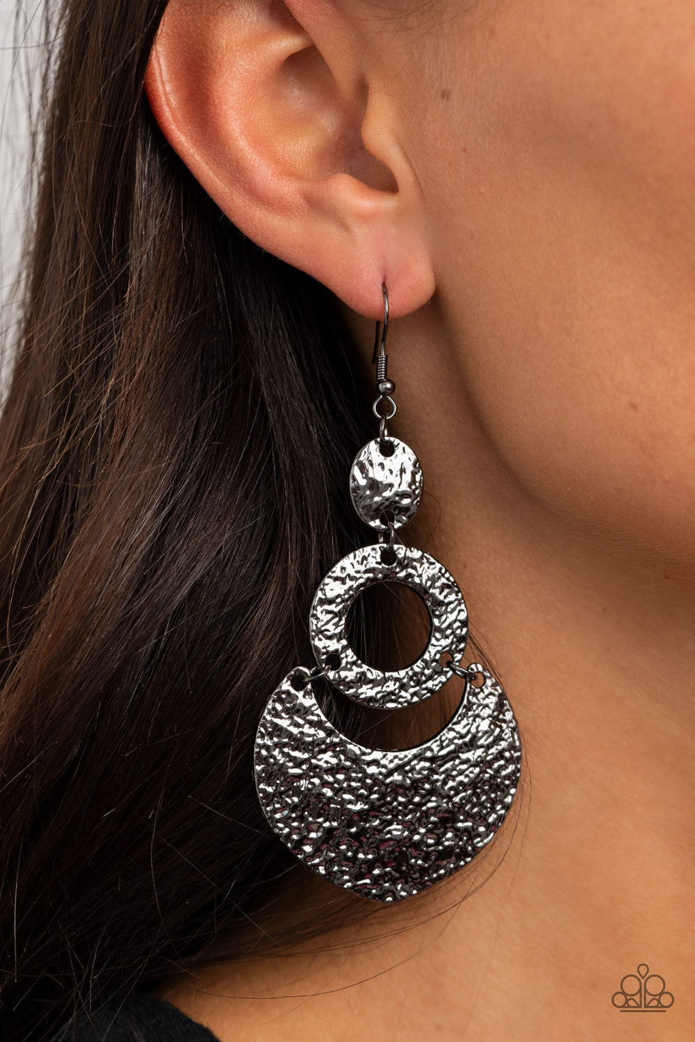 Shimmer Suite - Black Paparazzi Earrings