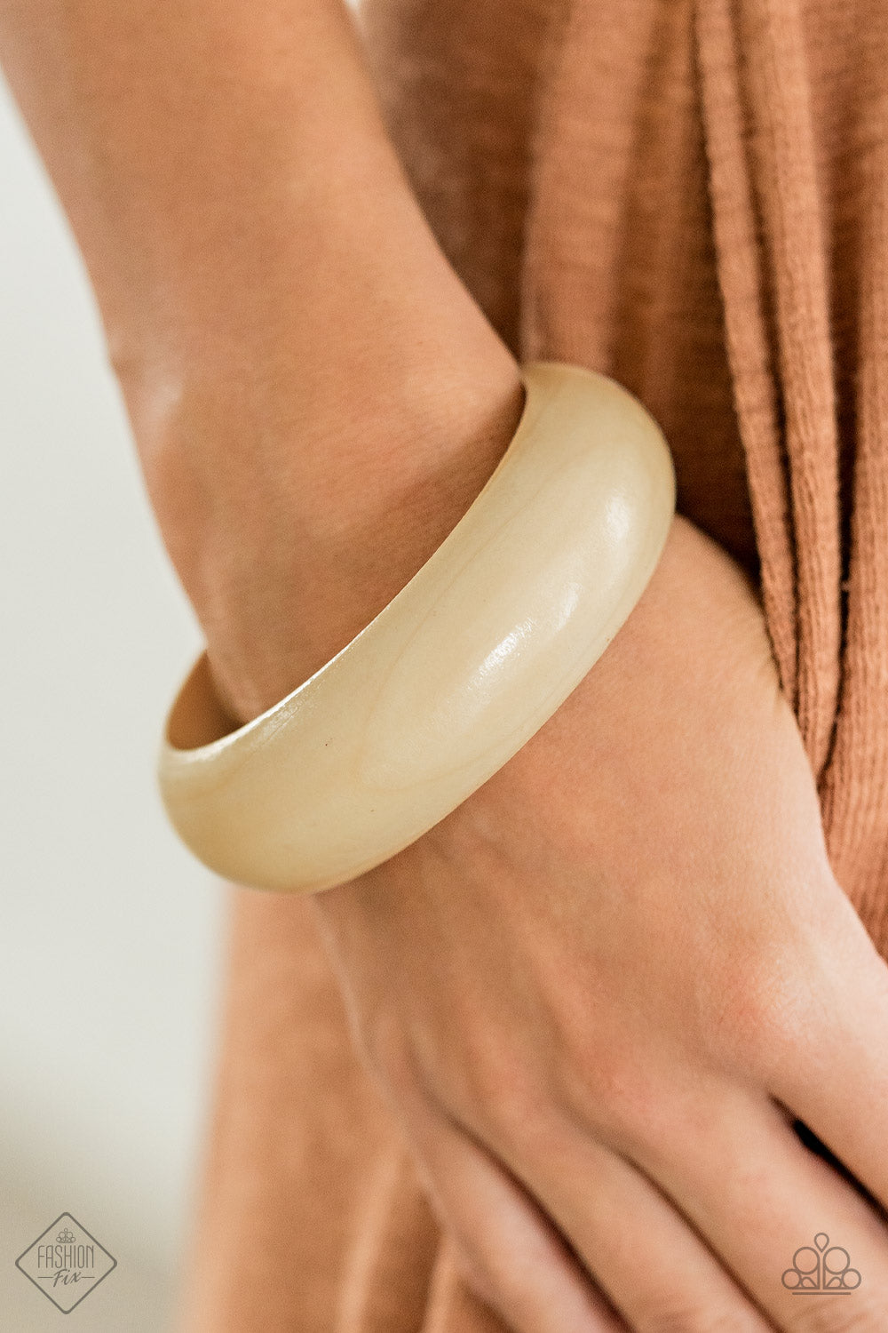 Whimsically Woodsy Brown Bracelet (Bangle)