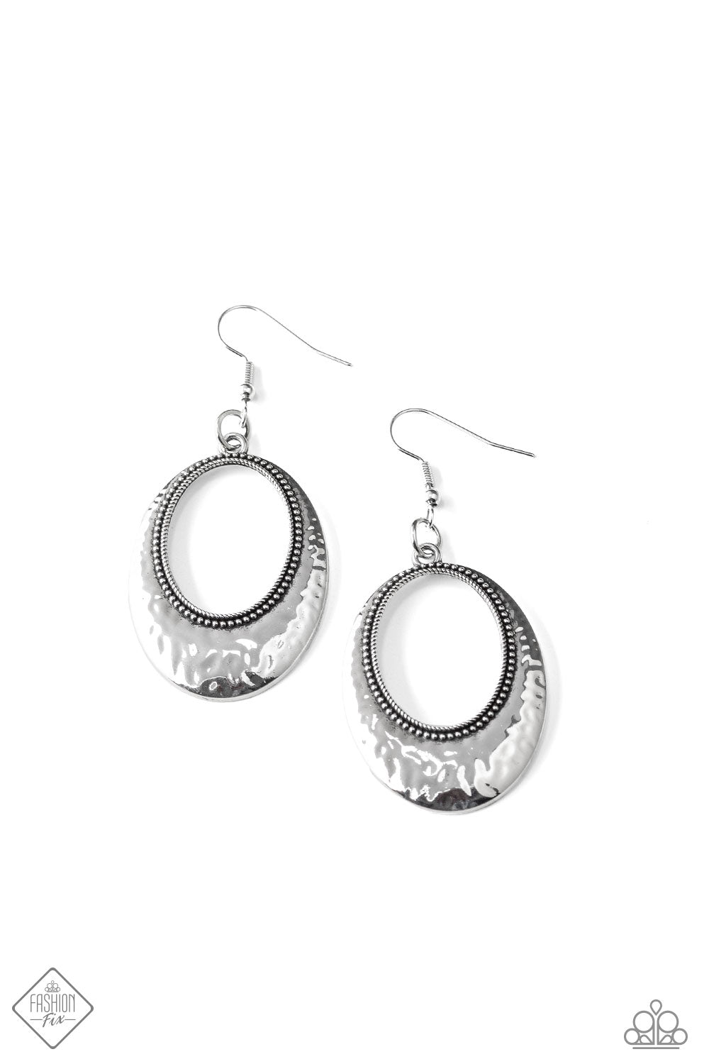 Paparazzi Tempest Texture Silver Earrings