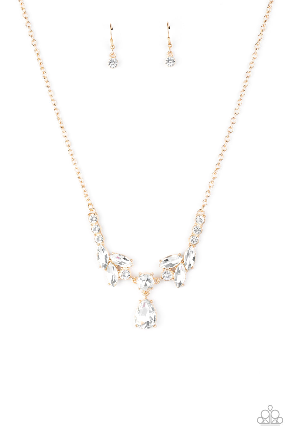 Unrivaled Sparkle - Gold Necklace Paparazzi