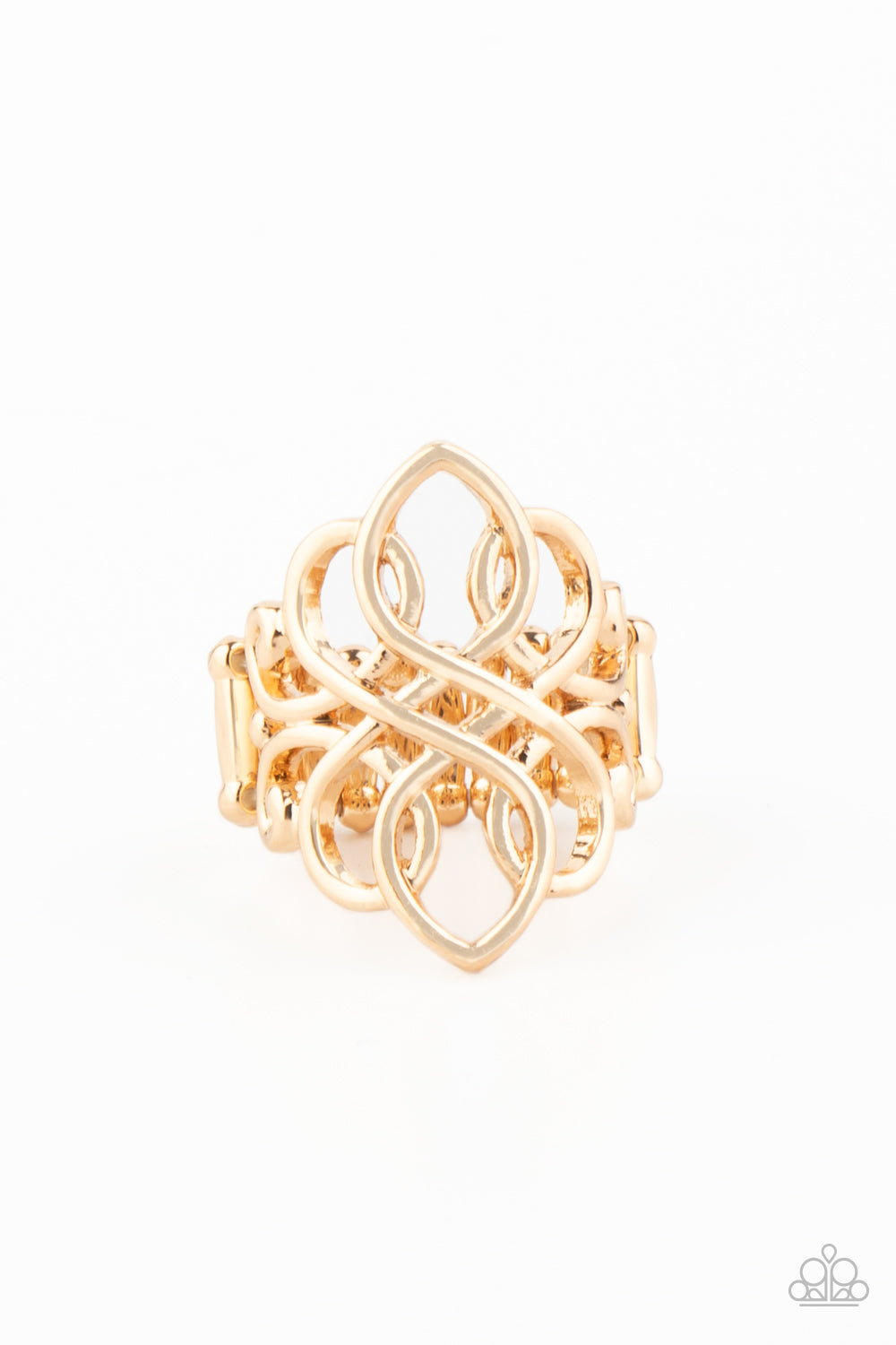 Regal Roundabout - Gold Paparazzi ring