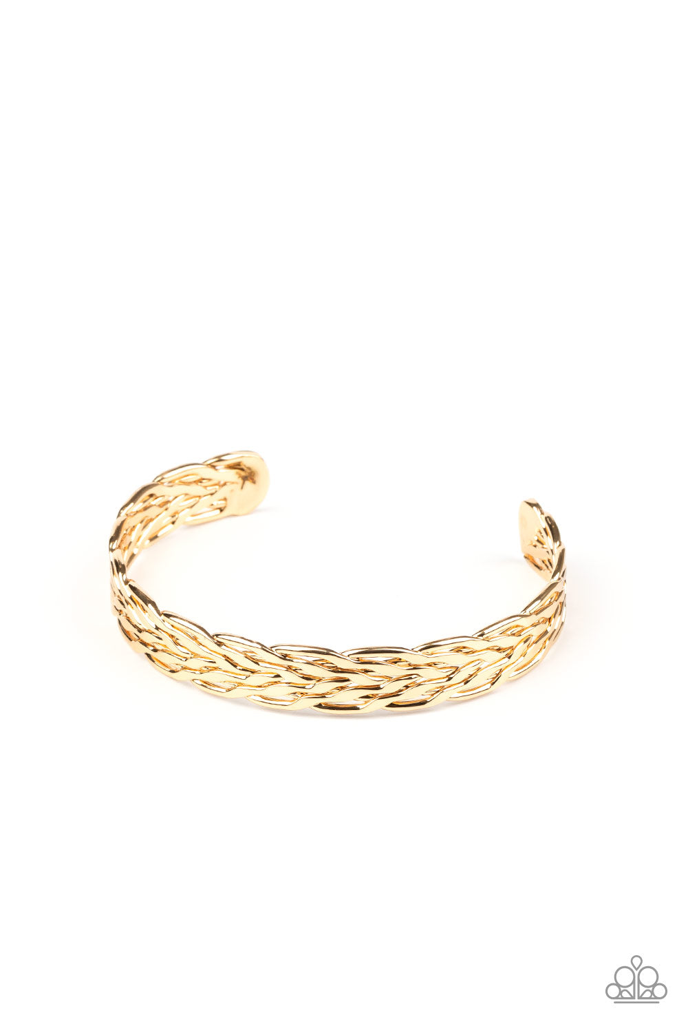 Magnetic Maven - Gold Cuff Bracelet - Paparazzi