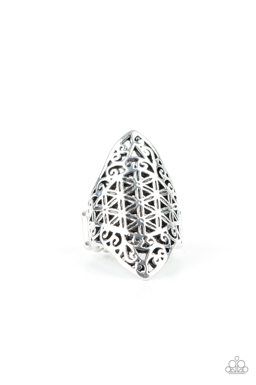 Paparazzi Ring - FRILL Ride - Silver