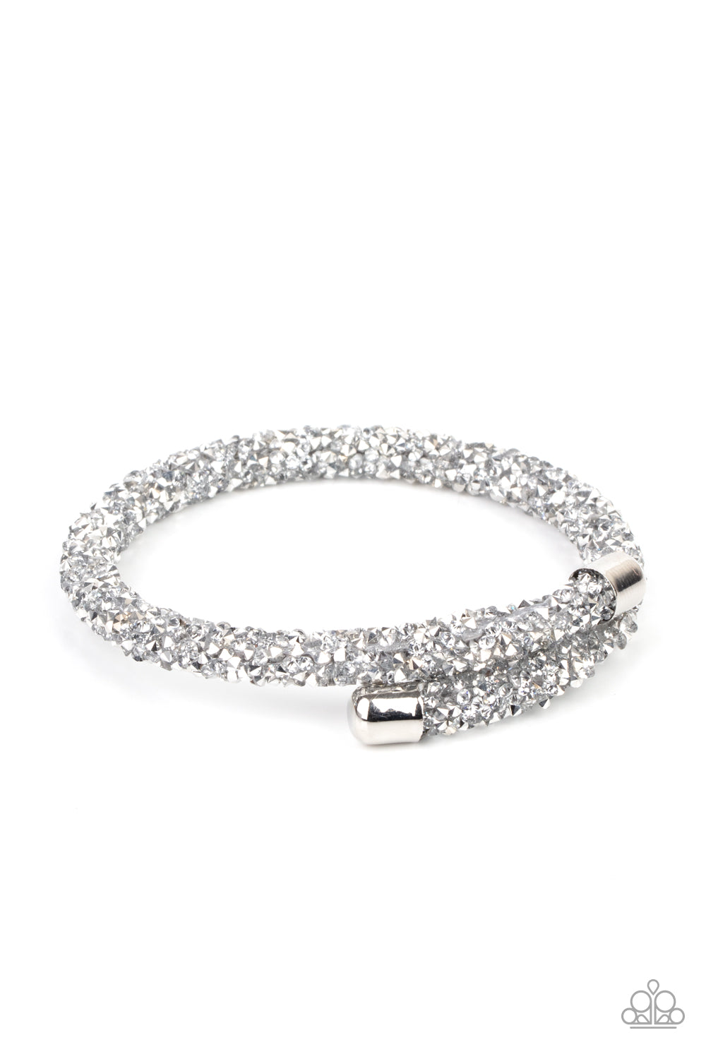 Paparazzi Roll Out The Glitz Silver Bracelet