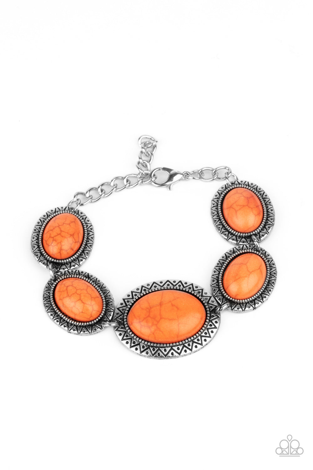 MESA Time Zone - Orange Bracelet - Paparazzi