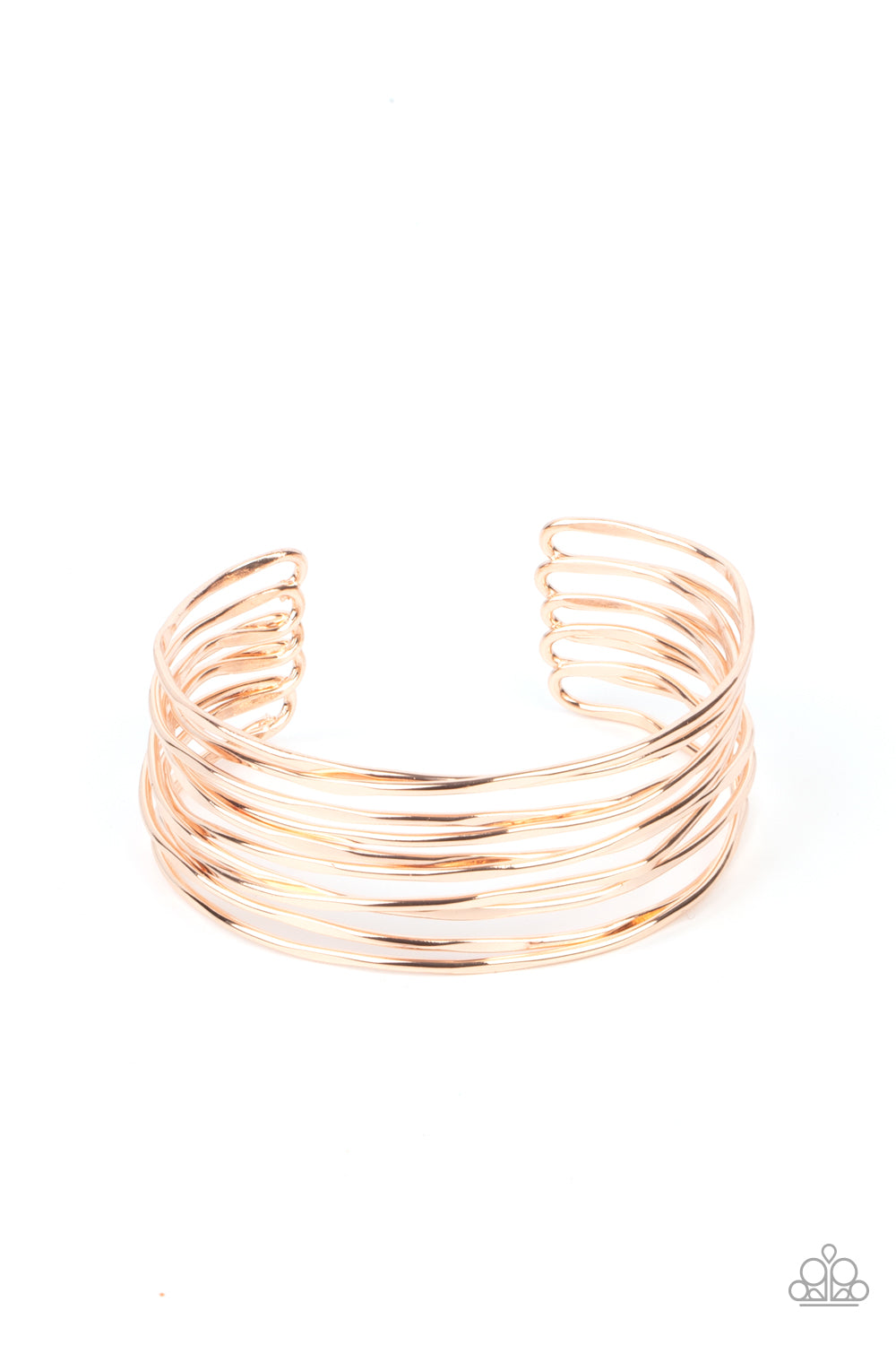 Nerves of Steel - Rose Gold Bracelet - Paparazzi