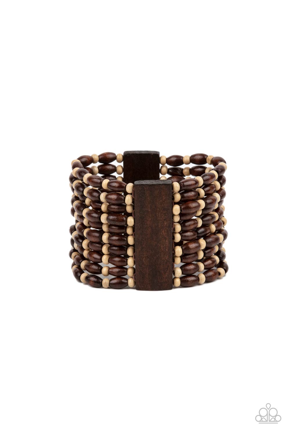 Paparazzi Cayman Carnival Brown Bracelet