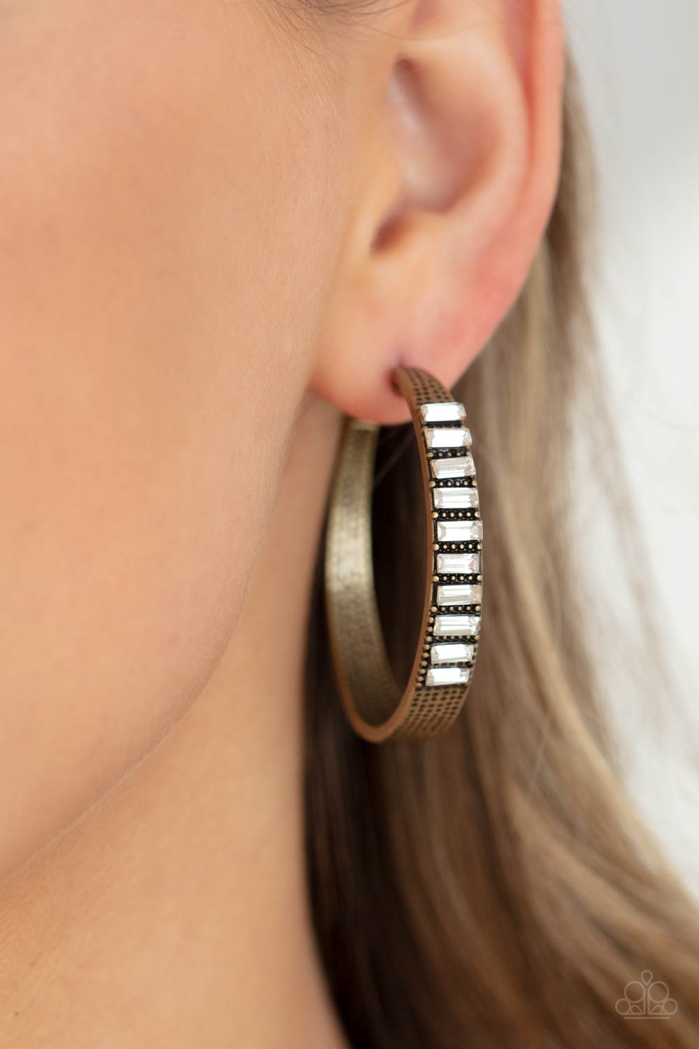 More To Love - Brass Paparazzi Earrings