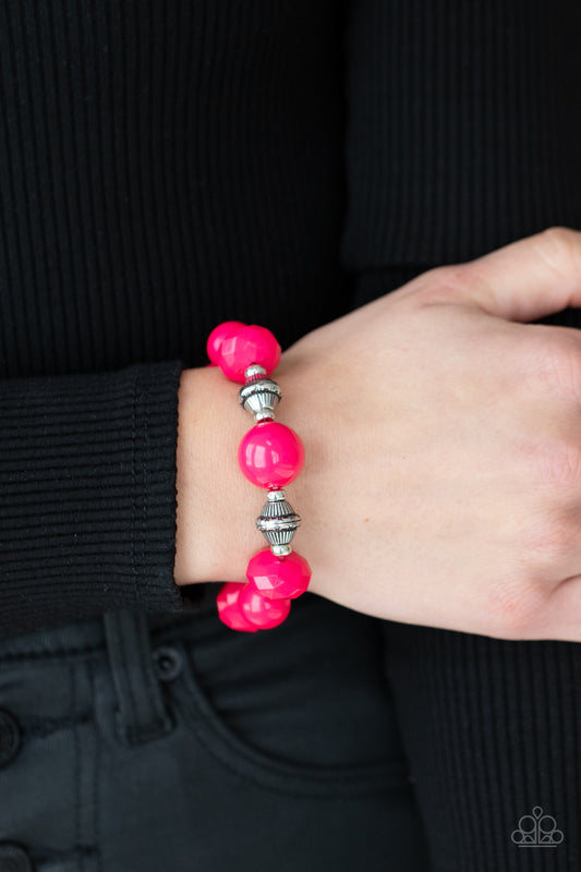 Paparazzi - Day Trip Discovery - Pink Bracelet
