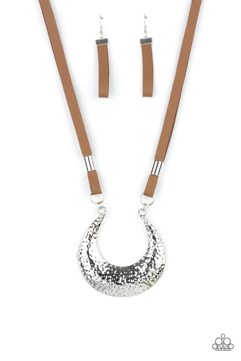 Paparazzi - Majorly Moonstruck - Brown Necklace