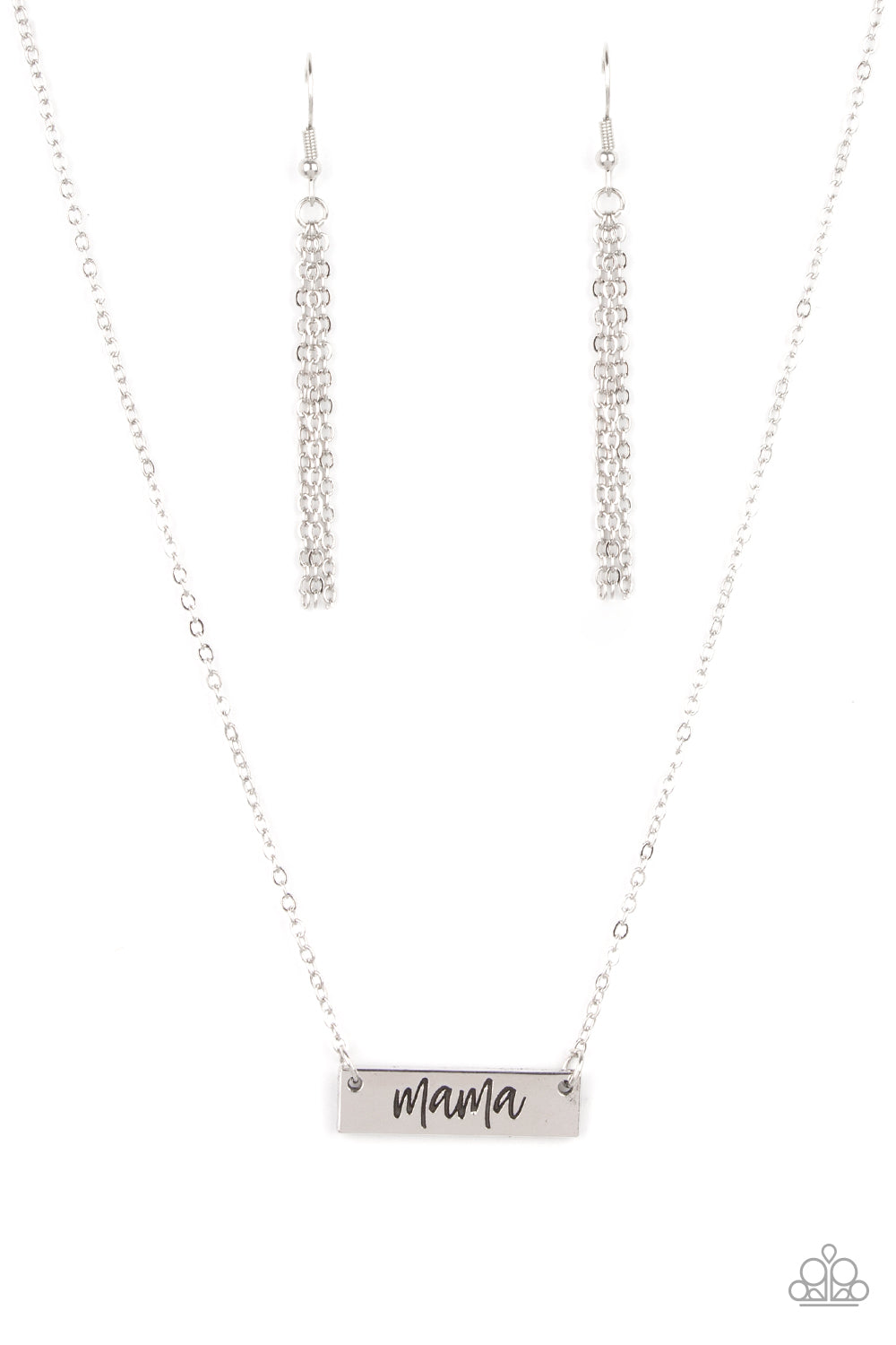 Paparazzi Blessed Mama - Silver - Necklace