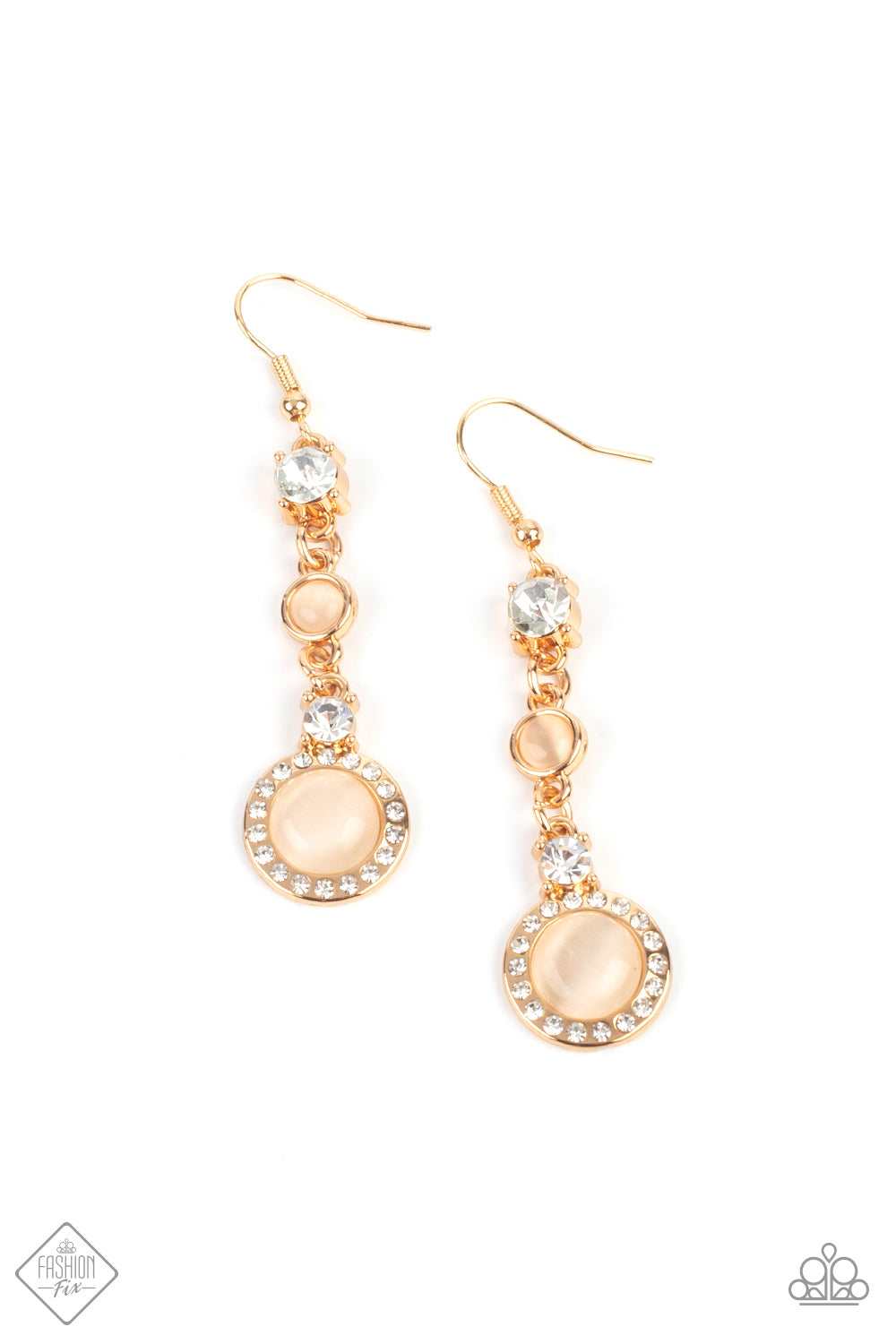 Paparazzi Earrings -  Epic Elegance - Gold