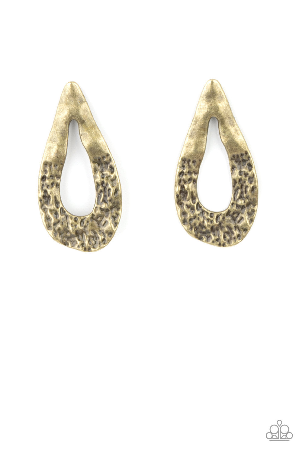 Industrial Antiquity - Brass Paparazzi Earrings