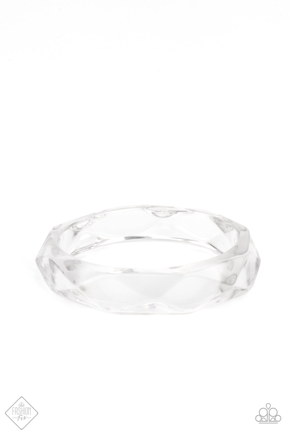 Clear-Cut Couture - White Bracelet Paparazzi