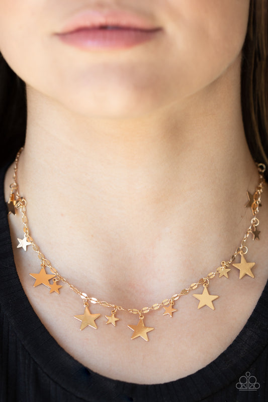 Starry Shindig - Gold Paparazzi Necklace