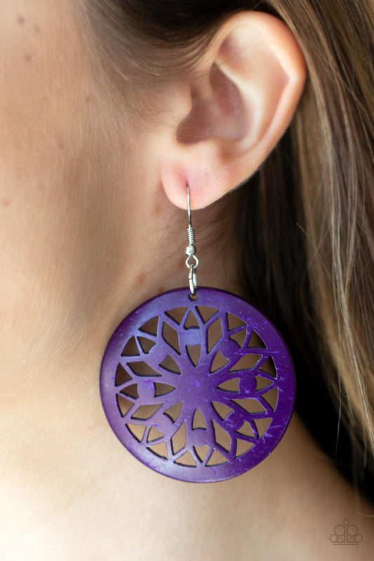 Paparazzi - Ocean Canopy - Purple Earrings
