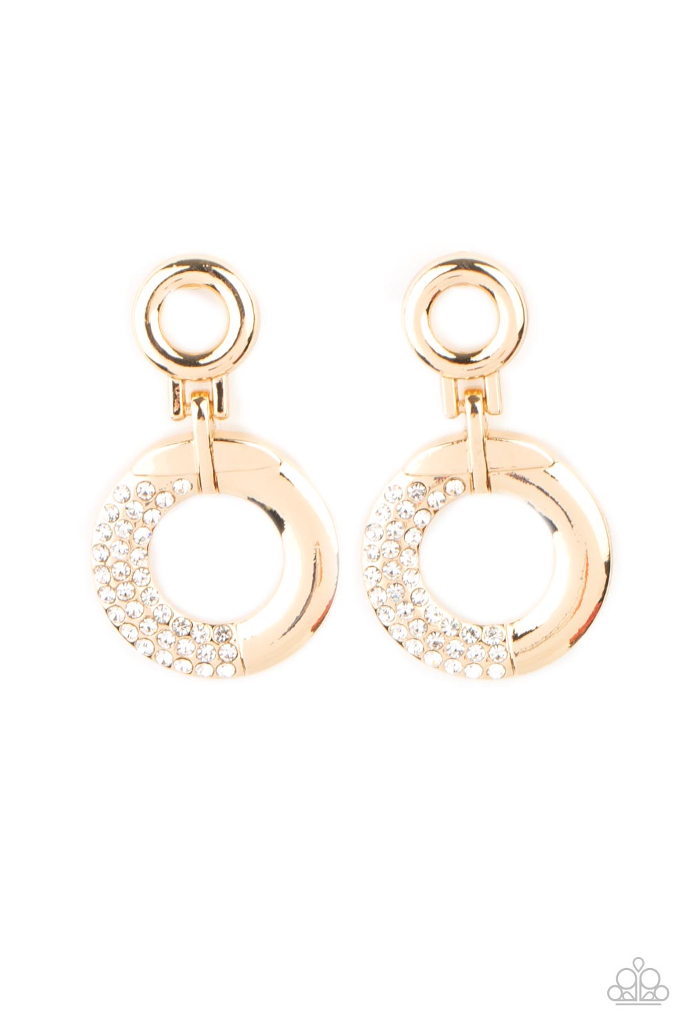 Modern Motivation - Gold Paparazzi Earrings