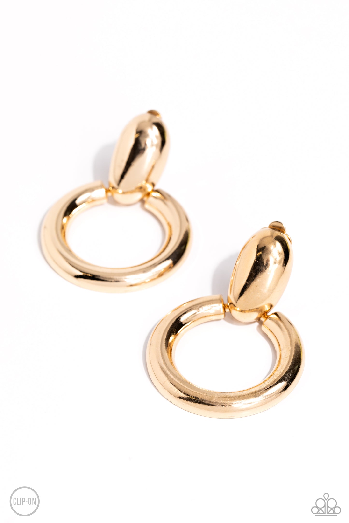 Paparazzi - Ancient Artisan - Gold CLIP-ON Earrings