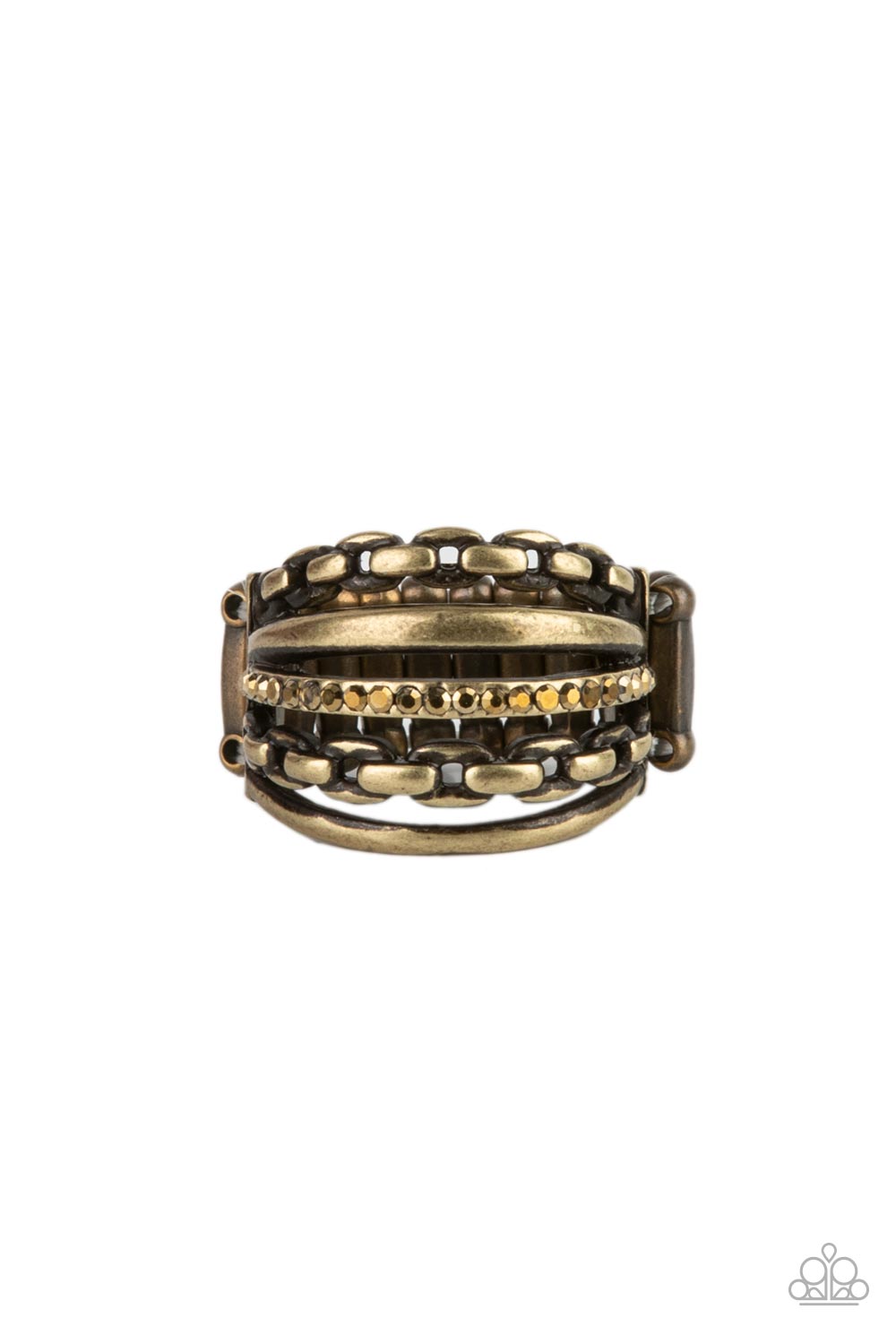 Paparazzi Ring - LINK Out Loud - Brass