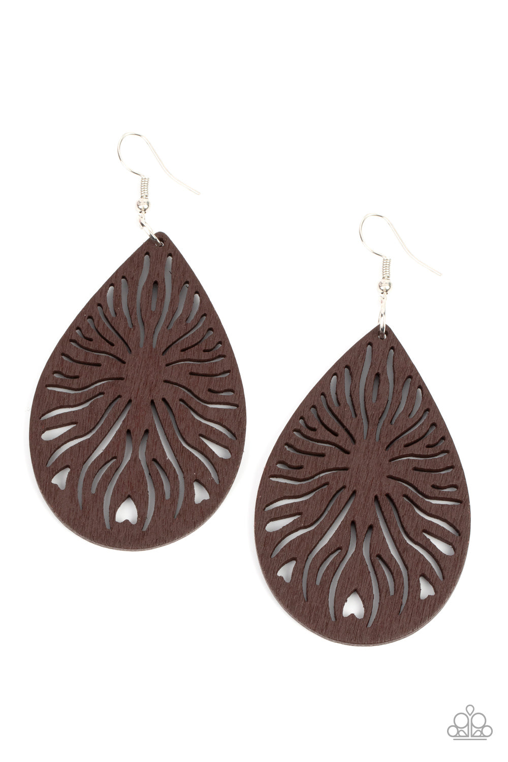 Paparazzi Sunny Incantations Brown Earrings