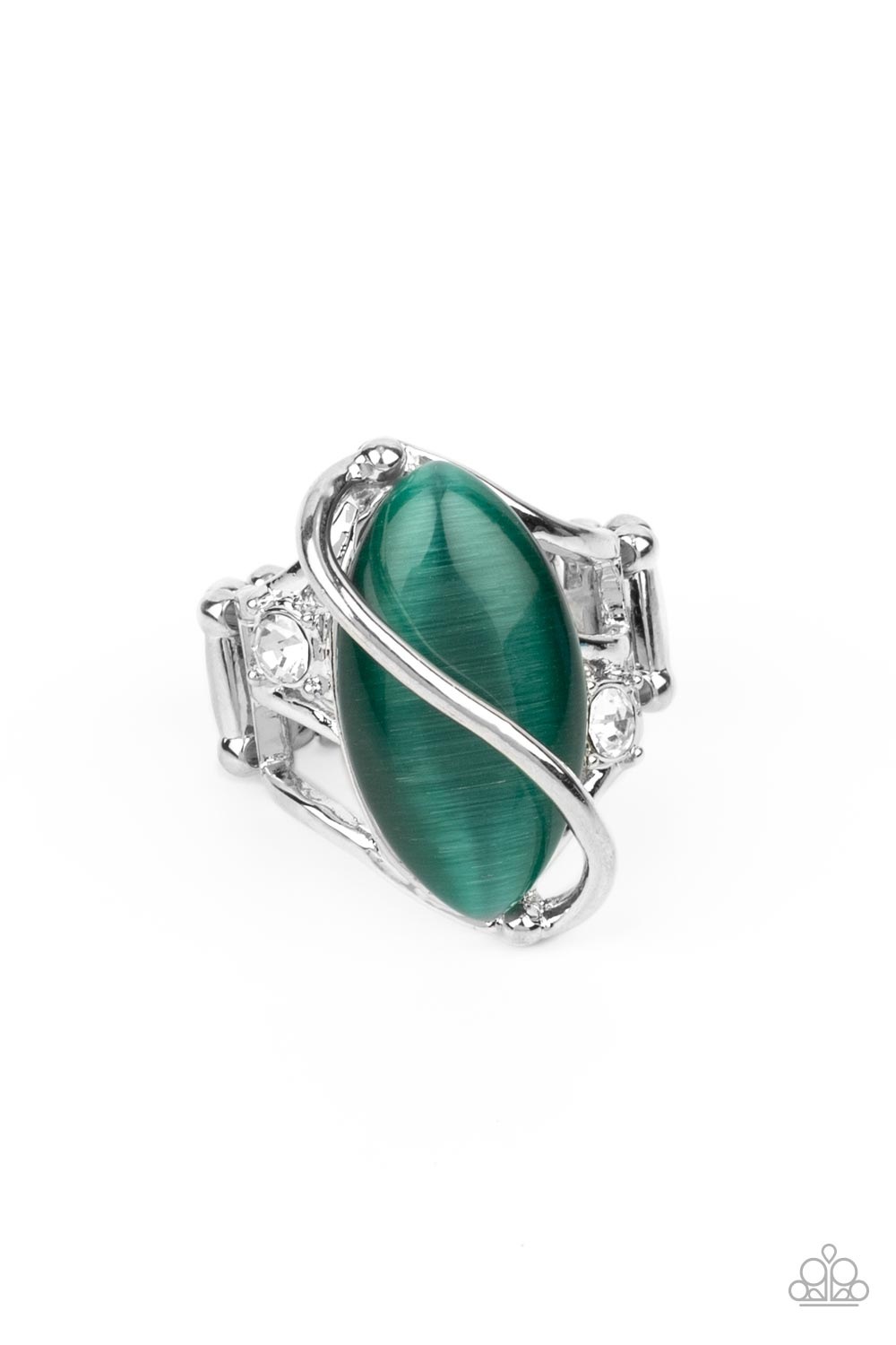 Enlightened Elegance - Green Paparazzi Ring