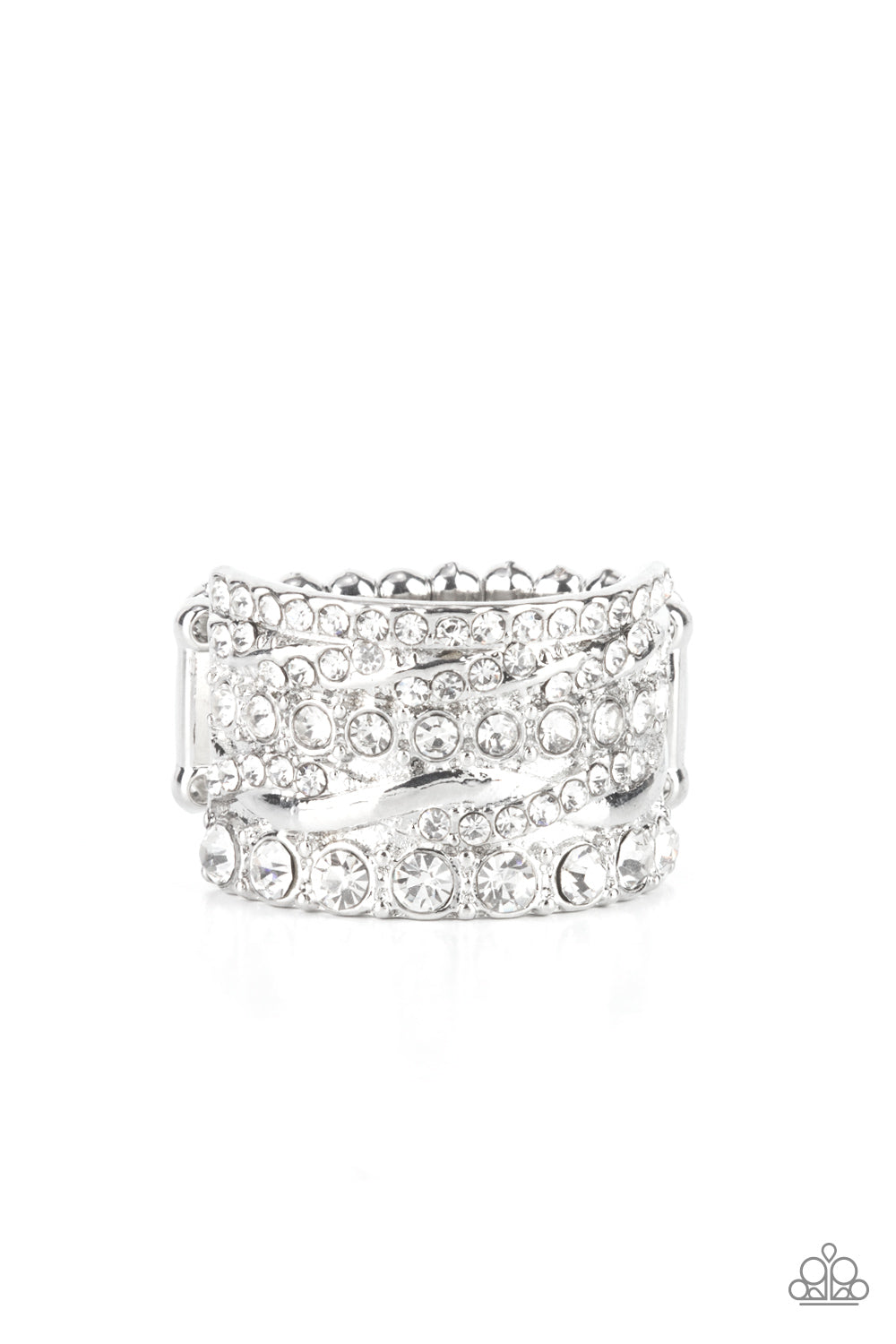 Paparazzi Ring - Exclusive Elegance - White