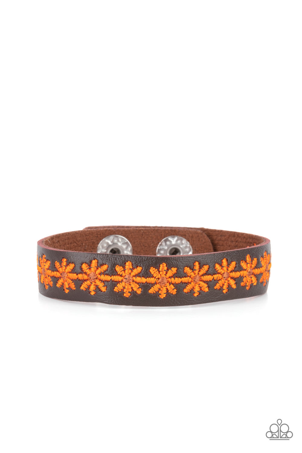 Wildflower Wayfarer - Orange Paparazzi Bracelet