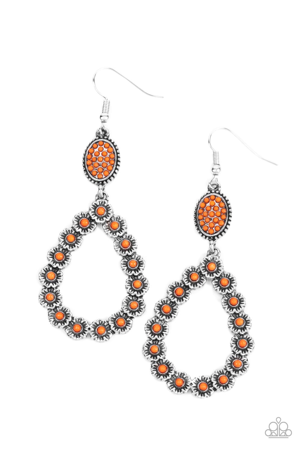 Paparazzi Farmhouse Fashion Show - Orange Earrings