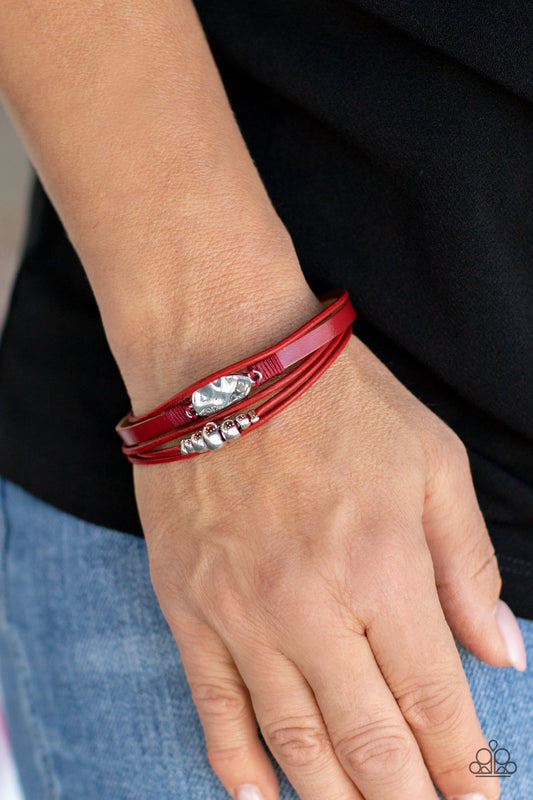 Tahoe Tourist - Red Paparazzi Bracelet