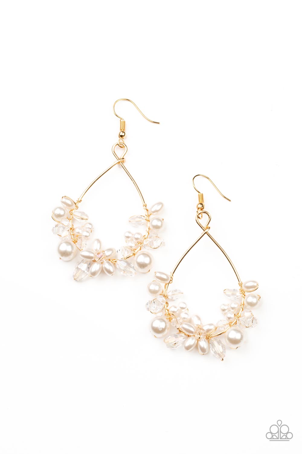 Paparazzi Earrings - Marina Banquet - Gold Paparazzi