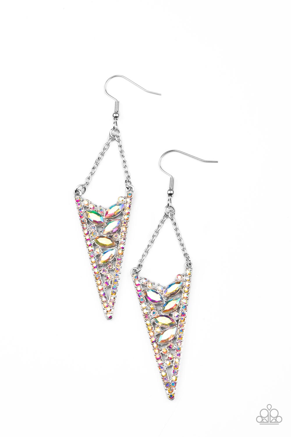 Paparazzi Sharp-Dressed Drama - Multi Earrings