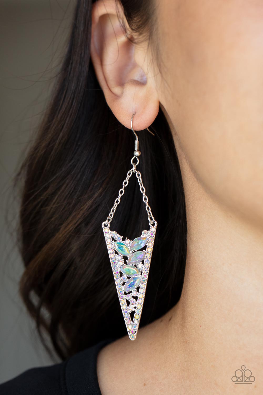 Paparazzi Sharp-Dressed Drama - Multi Earrings