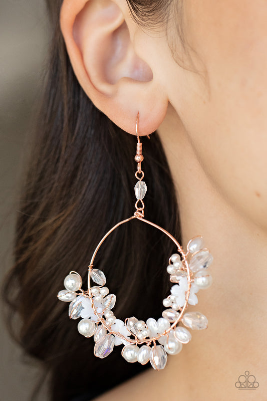 Floating Gardens - Copper Paparazzi Earrings